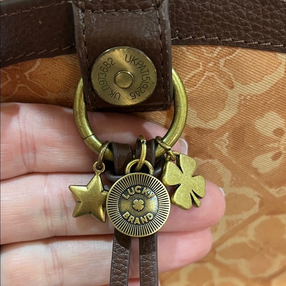 Lucky Brand | Genuine Leather & Calf Hair Crossbody in “Dark Cappuccino” - Picture 6 of 17